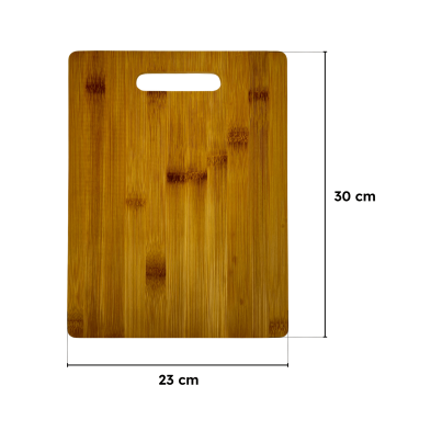 Tabla en Madera de Bambú Para Cocina Apto Para Cortar Con Asa Resistente y Duradera