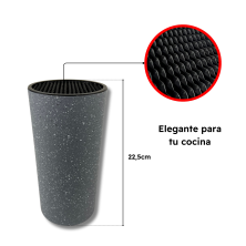 Set 5 Cuchillos de Acero Inoxidable Con Tacoma de Plastico Mango Negro