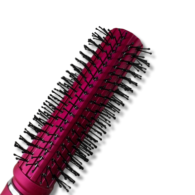 Cepillo Para Cabello Riso de Silicona Negro Gris y Fucsia