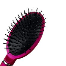 Cepillo Para Cabello de Silicona Negro Gris y Fucsia