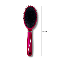 Cepillo Para Cabello de Silicona Negro Gris y Fucsia