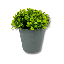 Set 2 Plantas Artificiales en Maceta de Plástico Para Decorar Gris