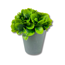 Set 2 Plantas Artificiales en Maceta de Plástico Para Decorar Gris